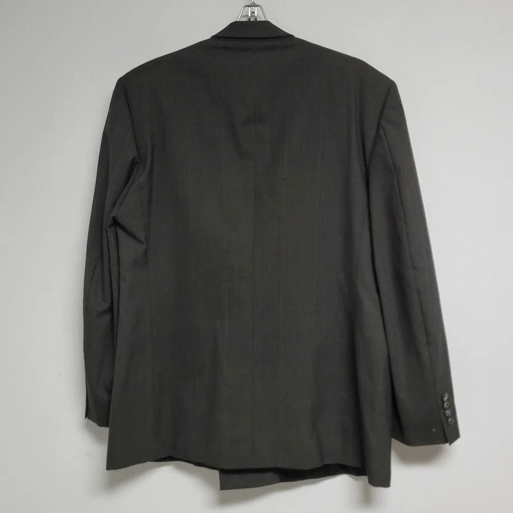 Men's double breasted blazer in black by portfolio  by Perry Ellis